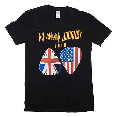 Buy GILDAN Def Leppard Journey Band T-Shirt Black Short Sleeve Mens S • 16.78£