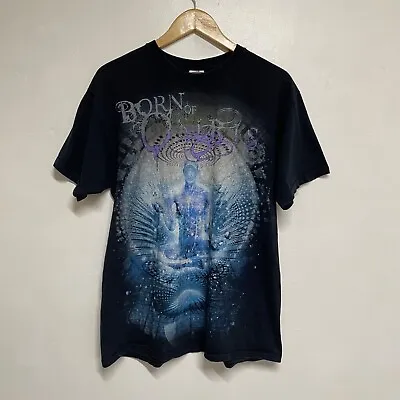 Buy Fruit Of Loom Mens T Shirt Large Black Born Of Osiris Short Sleeve Metalcore • 15.99£