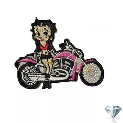 Buy Betty Biker Embroidery Patch Iron Sew On Movie Comic Fashion Badge • 2.49£