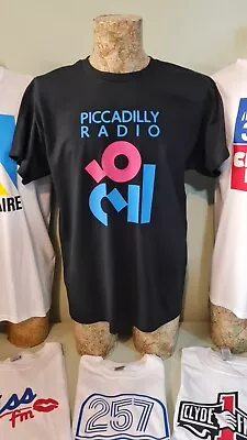 Buy Piccadilly Radio 1980s Logo T Shirt All Sizes Available Key 103 (black) • 13.99£