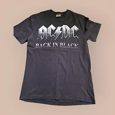 Buy AC DC Back In Black T Shirt Official Mens Women's Unisex Size Small • 14.99£