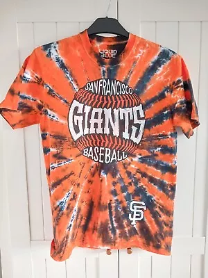 Buy San Francisco Giants Baseball Tie Dye Medium Liquid Blue Tee Shirt • 19.99£