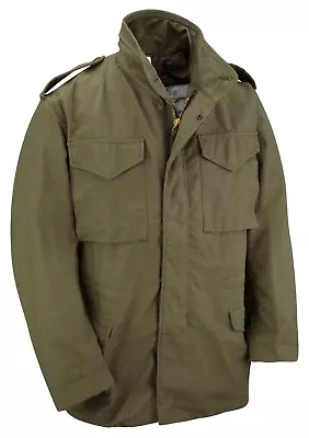 Buy M65 Jacket Vintage US Army Military Field Top Combat Lined Coat Camo Olive Green • 52.24£