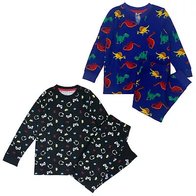 Buy Boys 1 Pack Pyjamas Fleece Cosy Supersoft Nightwear Monster Pjs 2 Yrs-13 Yrs • 5.99£
