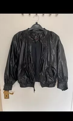Buy Vintage Levi Strauss & Co Black Bomber Jacket - XS • 10£