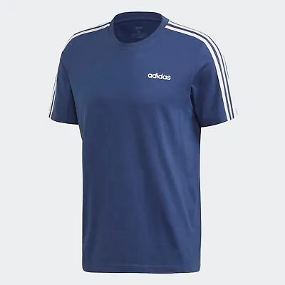 Buy Adidas Essentials 3 Stripes Tee Mens - 100% Cotton T-Shirt - Medium • 17.99£