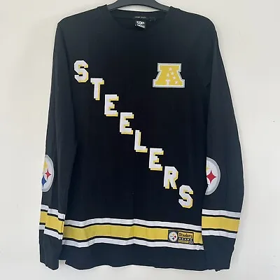 Buy NFL Mens Pittsburgh Steelers Football Sports  Black USA Long Sleeve Top S Small • 7.99£