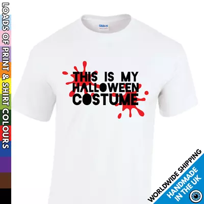 Buy Kids This Is My Halloween Costume Tshirt - Blood Splattered Childrens Shirt • 7.99£