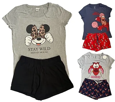 Buy PriMrk Shorts Ladies Womens Disneyy Cotton Pyjamas Set Nightwear Cotton Shorty • 7.99£