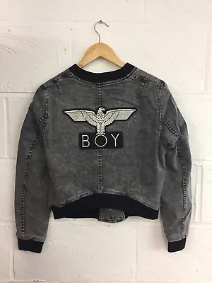 Buy Boy London Denim Jacket (acid Wash Grey) Designer Vintage Clothing Punk Brand • 28£