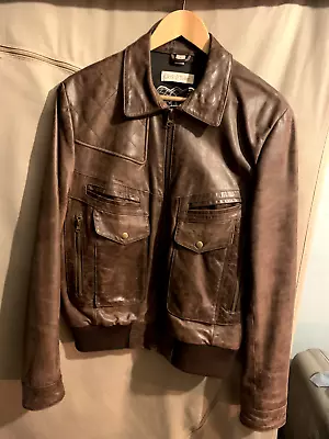 Buy Clerk And Teller Leather Jacket - Top Quality - Worn About 6/7 Times • 80£