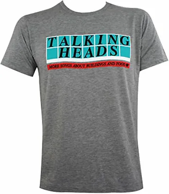 Buy Official Talking Heads More Songs Boxes Mens Grey T Shirt Talking Heads Tee • 21.95£