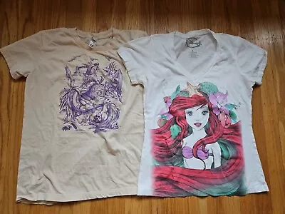 Buy Set Of 2 Ladies Mermaid T-shirts  Pre-owned • 0.78£