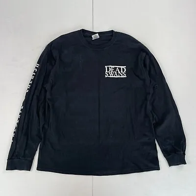 Buy Dead Swans T-Shirt XL Black Mens Round Neck Long Sleeve Band Music Punk • 14.88£