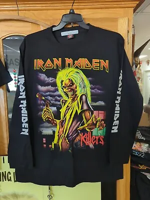 Buy Vintage Iron Maiden Killers Long Sleeve Shirt Size XLARGE? • 37.80£