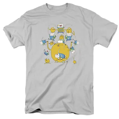 Buy Adventure Time Finn And Jake Group Licensed Adult T-Shirt • 21.13£