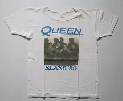 Buy Queen 'Slane Castle' 1986 A Kind Of Magic Tour Concert T-Shirt (Freddie Mercury) • 195£