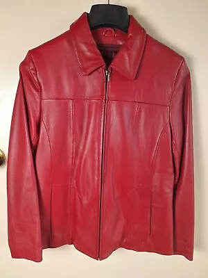 Buy Wilson Leather Jacket Medium Size Removable Liner Red • 240.18£