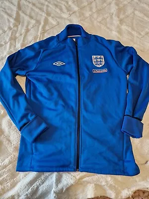 Buy Great Blue England Umbro Football Euros Tracksuit Jacket Early 2000's Size L   • 18.50£