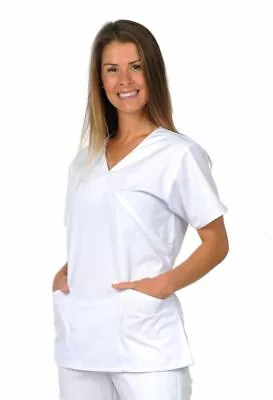 Buy DICKIES Ladies Mock Wrap Scrub Top Nurses Dental Tunic Medical Uniform HC11601 • 17.99£