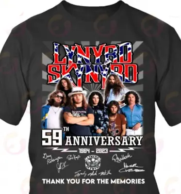 Buy 59Th Anniversary 1964 – 2023 Lynyrd Skynyrd Thank You For The Memories T-Shirt • 19.84£