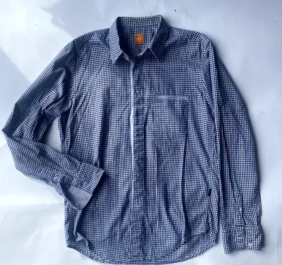 Buy BOSS Navy Checked Shirt SIZE M Great Condition • 18£