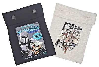 Buy Set Of 2 Disney Star Wars Mandalorian Pyjama Case Material Bag By George Asda • 5.95£