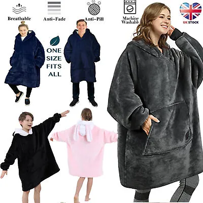 Buy Hoodie Oversized Blanket Oodie Sherpa Fleece Snoodie Extra Large Giant Hooded+++ • 11.88£