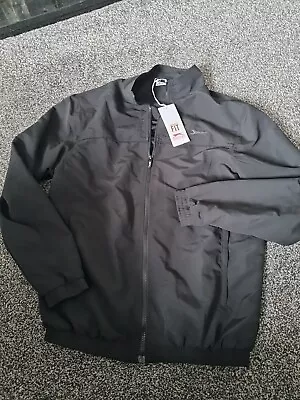 Buy Slazenger Mens Thin Jacket Full Zipp Black Size Small Elastic Bottom Mesh Lined • 9.99£