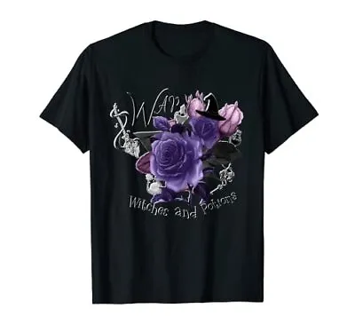 Buy Witches And Potions | A Cute Purple Floral Wap Witchy Vibes T-Shirt • 18.89£