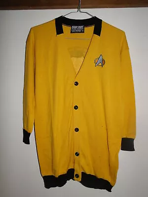 Buy NEW With Tags RARE Star Trek Loot Crate Exclusive Yellow DATA Cardigan Small • 24.99£