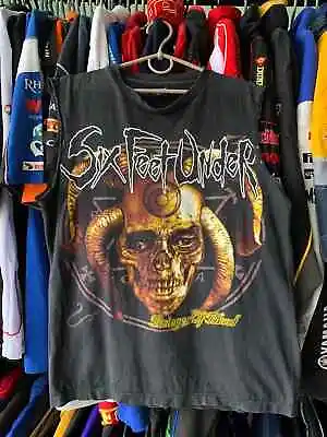 Buy Vintage Six Feet Under Bringer Of Blood Rock Band Tee Shirt Men's Size M • 41.99£