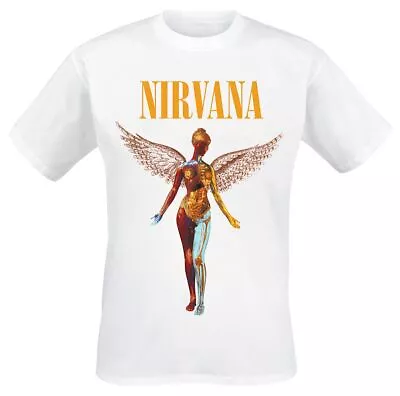 Buy Nirvana In Utero Mens White T-Shirt Nirvana Tee • 15.75£