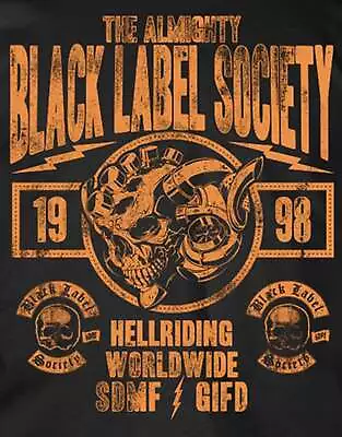 Buy Black Label Society Hell Riding Worldwide T Shirt • 18.95£