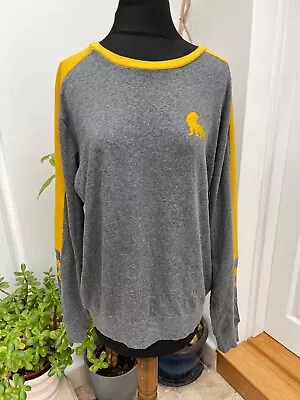 Buy Disney The Lion King Long Sleeve Sweater Top Size Small Grey Yellow Official • 9.90£