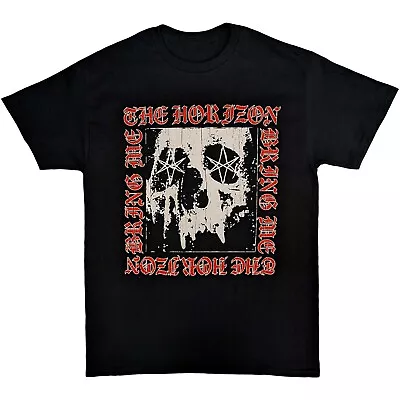 Buy Bring Me The Horizon Metal Logo Skull Black Unisex T Shirt New & Official Merch • 17.99£