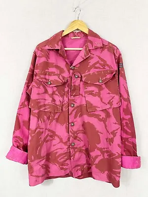 Buy Vintage Camo DPM Patterned Shirt British Army Jacket 90s Pink • 32.95£