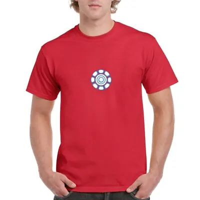 Buy T-Shirt Arc Reactor Superhero Inspired Geek Man Iron Tee Top Short Sleeve Shirt • 14.95£