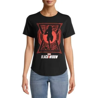 Buy Marvel Women's Black Widow Silo Squad T-Shirt Black Red XXXL (21) • 14.18£