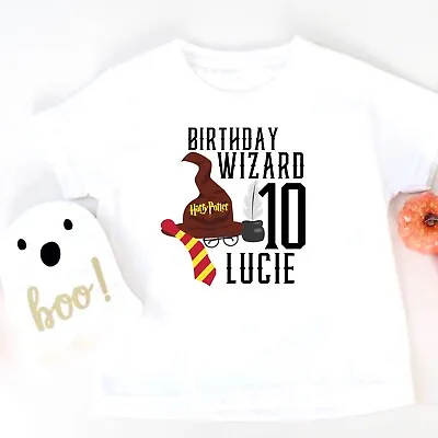 Buy Personalised Harry Potter Any She Kids Hogwarts T-shirt Birthday Gift T-shirt • 7.50£