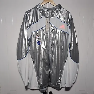 Buy Men's Adidas Marathon Running Silver Jacket Shell NASA Artemis Space - Size XXL • 84.99£