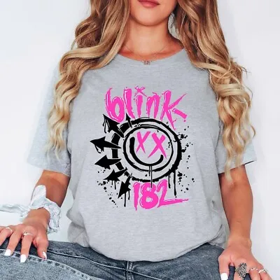 Buy Blink 182 T-shirt, Retro Smile Face, Cute Smile, Blink 182 Rock, Trendy, Gift • 43.80£