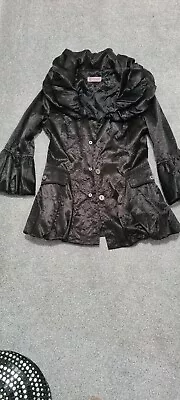 Buy Unusual Funky Black Jacket 10/12 Gothic • 3.99£