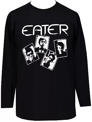 Buy Eater Men's Punk Long Sleeve T-Shirt Polaroid 1977 British Punk Band • 22.95£