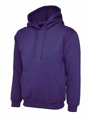Buy Uneek UC502 Classic Hooded Sweatshirt Casual Pullover Thick Sports Jumper Hoody • 16.97£
