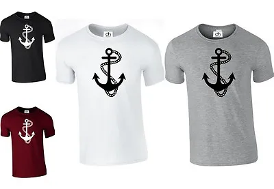 Buy Anchor Sailor T Shirt Swag Wasted Cross Nautical Retro Tattoo (anchor,tshirt) • 5.95£
