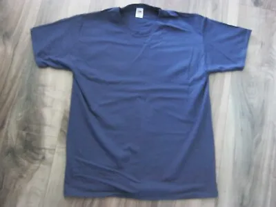 Buy 6 X Fruit Of The Loom Dark Blue T-shirts, Size Large, Brand New! • 15.95£