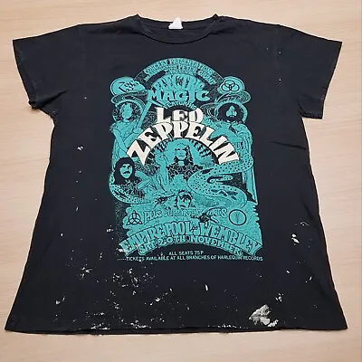 Buy Led Zeppelin Electric Magic Vintage Turquoise Print • 16.99£