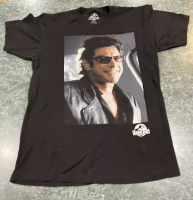Buy Jurassic Park Jeff Goldblum Full Photo Graphic Black T-Shirt Adult Size Large • 16.59£