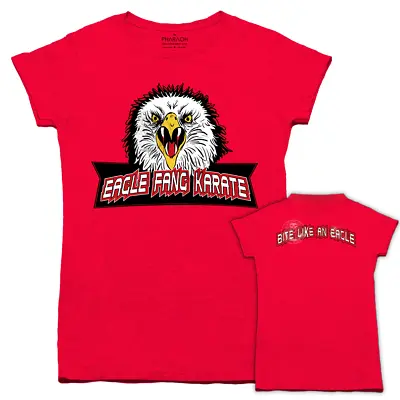 Buy Ladies Eagle Fang Karate Cobra Kai Inspired T Shirt Womens Dojo Retro Miyagi Doh • 18.99£